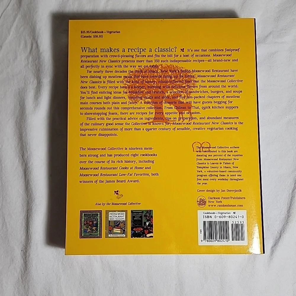 Moosewood Restaurant New Classics‎ Cookbook